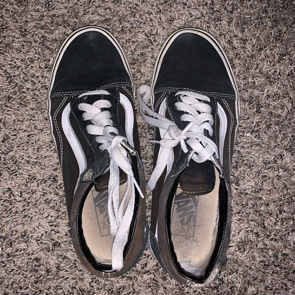 Black and white Old Skool Vans